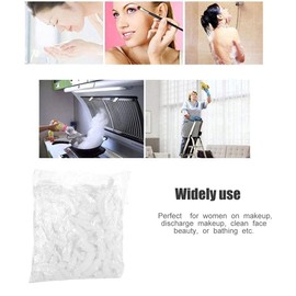 ZJchao Gorro De Ducha Desechable, 100 Unids, PláStico Transparente, Gorros De BañO, Procesamiento De Cabello, PeluqueríA, Gorros, Impermeable para El Tinte SPA, Uso En El Hogar