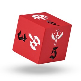 Banloga DND Dice Set,7PCS Metal Dice Set for Dungeons and Dragons,Class Icons Dice,Role Playing Board Games Accessories (Red)