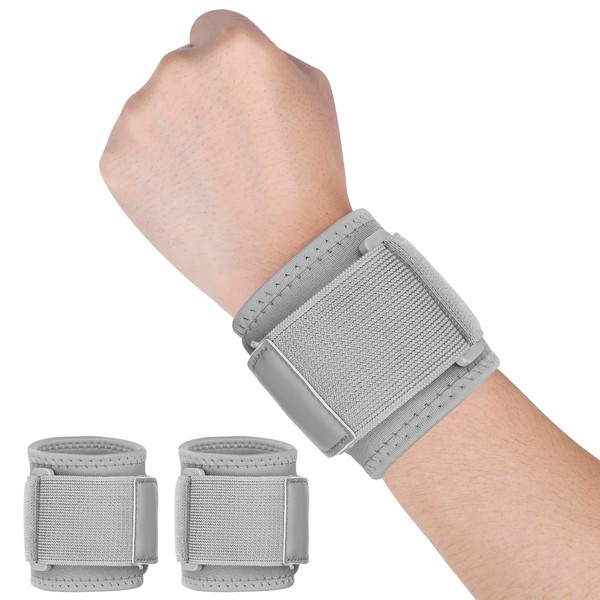 Yasdyri Wrist Bandages Pack of 2 Elastic Adjustable Carpal Tunnel