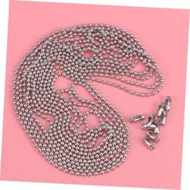 CORHAD Chain Meters with Connectors Diameter Adjustable for Key Chains Dog Tags and Jewelry Making Silver