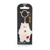 NICI Key Ring Dog White with Heart 5 cm