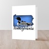 CafePress Pennsylvania Loon Folded Greeting Card Glossy