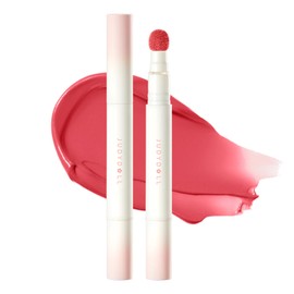 JUDYDOLL Cushion Matte Lip Cream - Smooth & Long-Lasting Velvet Lip Stain, Non-fading, Transfer-proof, with Non-Drying Formula for Lip Caring, Lip Lines Blurred, Soft Lightweight Finish, Red Lip Mud