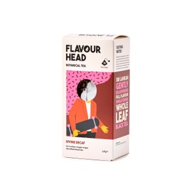 Flavour Head Divine Decaf I Sri Lankan gently decaffeinated full flavour single origin whole leaf black tea I 15 Tea Bags, 48g