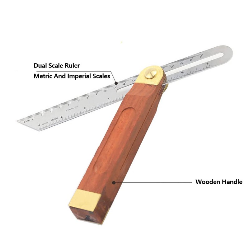 Adjustable Carpentry Square Bevel Gauge, T Bevel Angle Finder Craft
