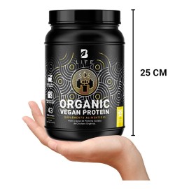 Proteína Orgánica Vegana De 3 Lbs Sabores. B Life Sabor Vainilla