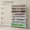 Nunsino Shoe Rack, Long Shoe Organizer,Max Holds 50 Pairs,8 Tier