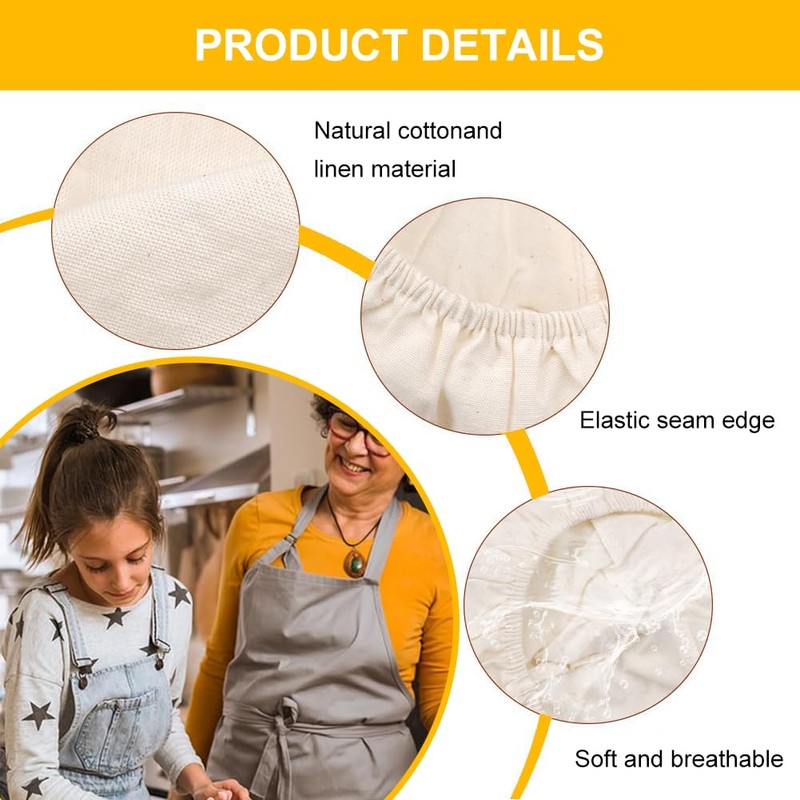 Linen Insert for Proofing Basket, Proofing Basket Cloth Liner, Linen