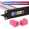 VCE Acoplador RJ45 Cat6 Keystone Jack Hembra a Hembra Ethernet
