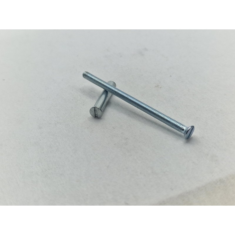 M3 Door Handle Screws SILVER with Bolt Connecting Sleeve Male