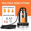 BACOENG DC 12V Solar Water Pump, Submersible Well Pump 20FT,