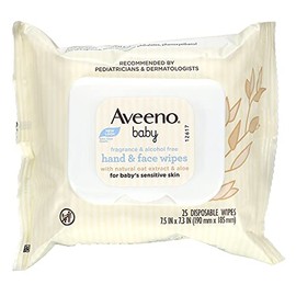 Aveeno Aveeno Baby Wipes 25 Count Sensitive (4in), 25 Count