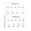 PH PandaHall 2pcs Bead Measuring Ruler Acrylic Measuring Tool Bead