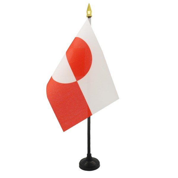 AZ FLAG - Greenland Table Flag 4'' x 6'' -
