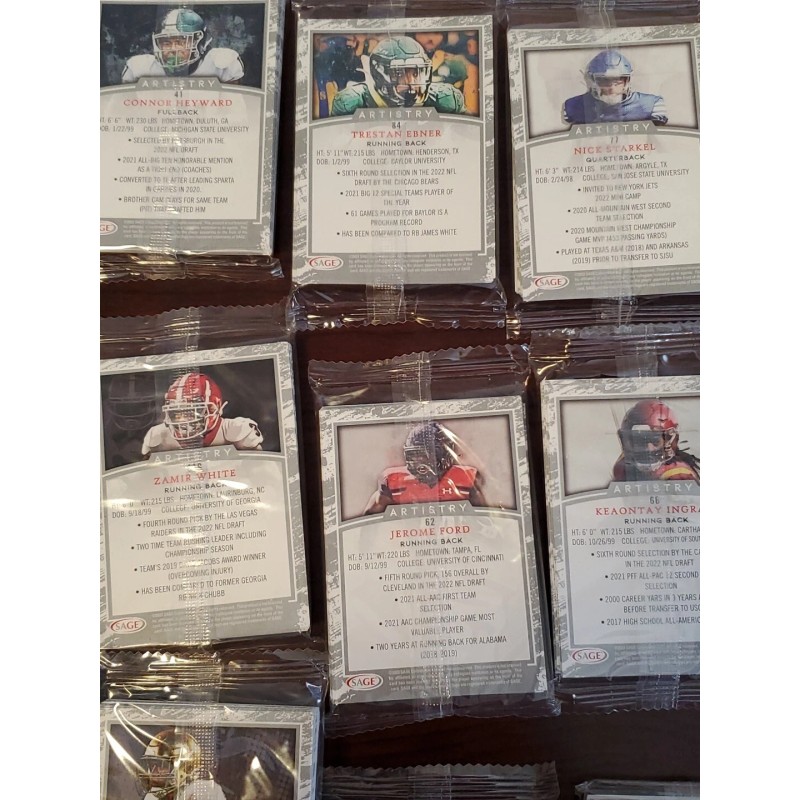 2022 Sage Artistry Football - Sealed / Unopened Random Pack