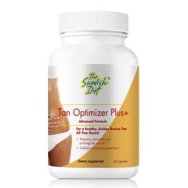 Tan Optimizer Plus+ – Sugar-Free Tanning & Skin Health Supplement with Beta Carotene, L-Tyrosine, Collagen & Antioxidants for Radiant Skin & Immune Support – 30 Capsules