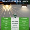 Melunar 16 Pack Solar Deck Lights Outdoor, Solar Step Lights