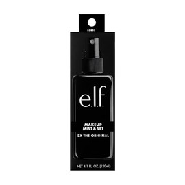 e.l.f., Makeup Mist & Set - Large, Lightweight, Long Lasting, All-Day Wear, Revitalizes, Refreshes, Hydrates, Soothes, Infused with Aloe, Green Tea and Cucumber, 4.1 Fl Oz