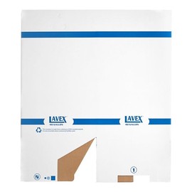 [2 Pack] Cardboard Trash Container, 40 Gallon, White, 17.5W x 17.5L x 29.8H inches, Indoor/Outdoor