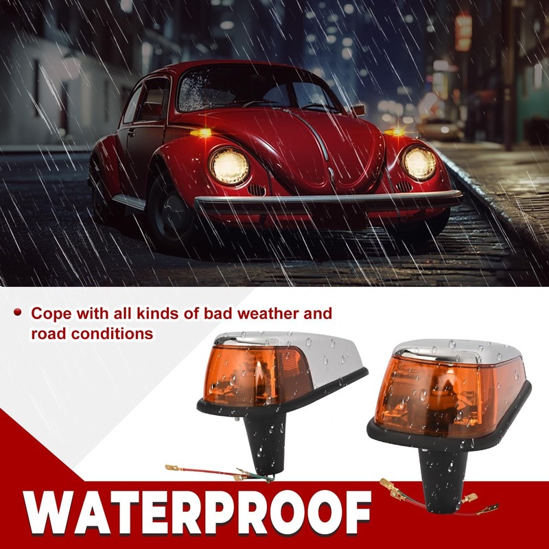 HECASA Turn Signal Light Assembly Compatible with 1970-1979 VW BUG