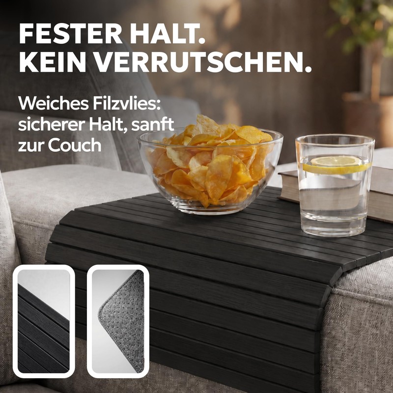 Couch Tray - Sofa Tray Armrest - Couch Shelf -