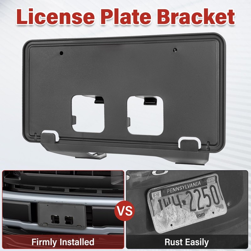 Jogscay License Plate Bracket Accessories for Ford F250 F350 F450