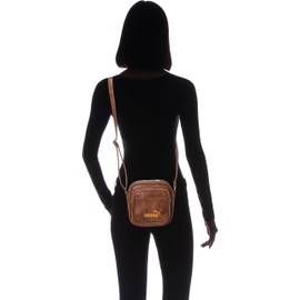 Faux leather square shoulder
