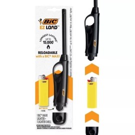 BIC EZ Load Reloadable Multipurpose Lighter (1 Pack) Colors May Vary