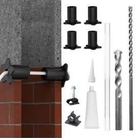 Starlink Cable Routing kit for 5/8 inch Wall Hole,starlink min Cable Installation kit Wall Cable Pass Through Routing Tool Wall Grommets Accessories Special Design for Concrete and Brick Wall (Black)