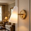 BAODEN Rotatable Frosted Milk White Glass Wall Sconces Lighting Modern