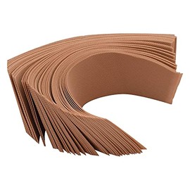 Plenteous 140 Ps Non Woven Wax Strips Body Hair Removal for Women and Men for All Skin Types, Home Waxing Kit for Face, Legs, Underarms, Facial Eyebrow Waxing Strips- Large Size (Brown)