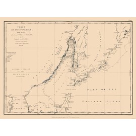 MAPS OF THE PAST Historic Map - Asia Discoveries Chart - Robinson 1798-30.73 x 23 - Vintage Wall Art