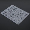 5Pcs Transparent Stamp DIY Journal Scrapbooking 39 Character Lower Case