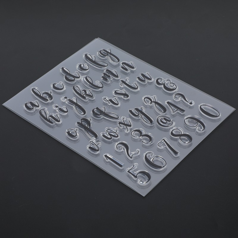 5Pcs Transparent Stamp DIY Journal Scrapbooking 39 Character Lower Case