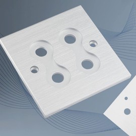 Daiilg Connector Banana Wall Plate Banana Plug Binding Post Wall Plate for Speakers Home Theater(Single Wall Plate)