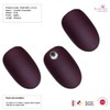 False Nails by Bling Art Brown Matte Oval Medium Fake