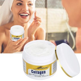 Anti-Wrinkle Cream, 80 g Natural Collagen Cream, Plant Extraction, Facial Skin Care, Whitening, Moisturising Firming Anti-Ageing Day & Night Gel for All Skin Types