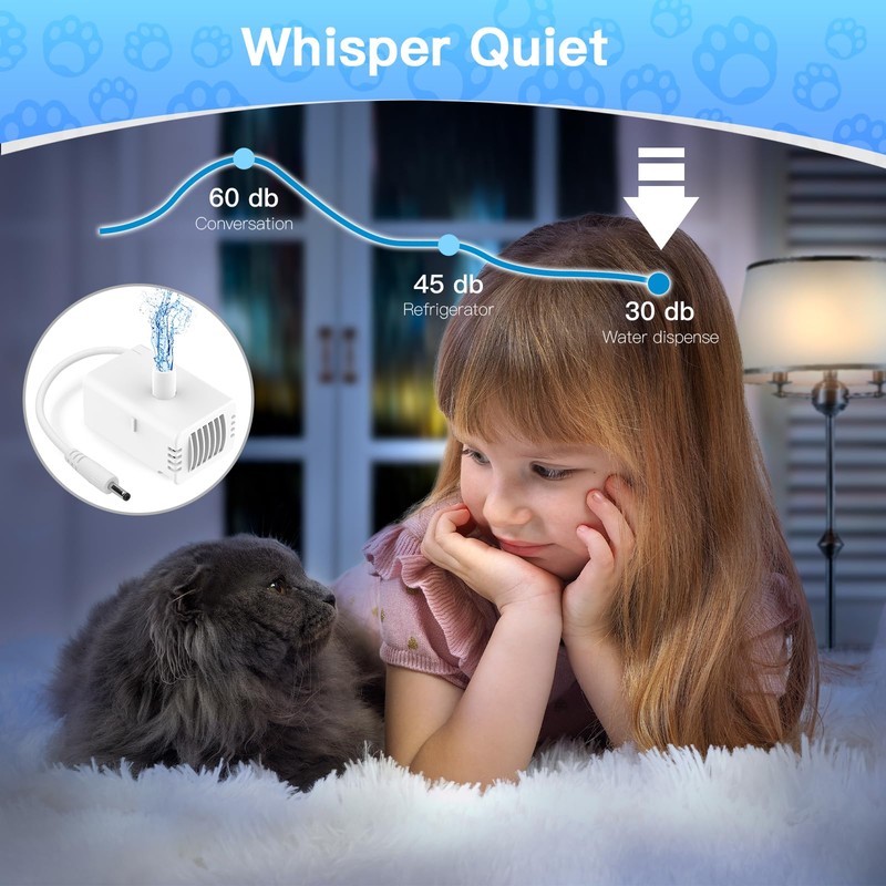 Cat Water Fountain Pump for Battery Operated Cat Water Fountain