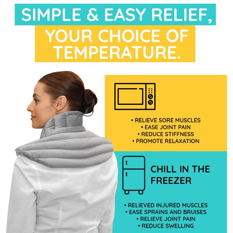 Heating Pad Solutions Microwavable Heating Pads - Neck & Shoulder