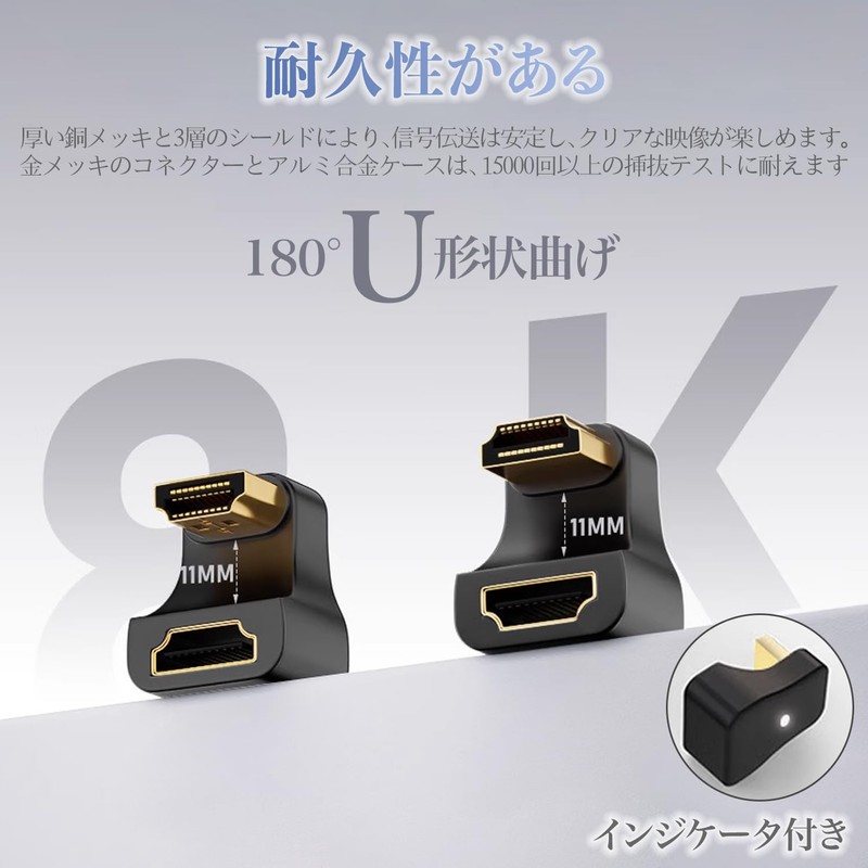 HDMI Right Connector HDMI L Adapter 2 Pcs L Shape