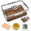 Cigar Humidor Clear Acrylic Humidor Spanish Cedar Plank, Cigar Case