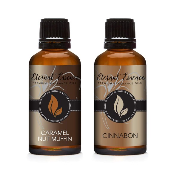 30ML - Pair (2) - Caramel Nut Muffin & Cinnabon - Premium Fragrance Oil Pair - 30ML