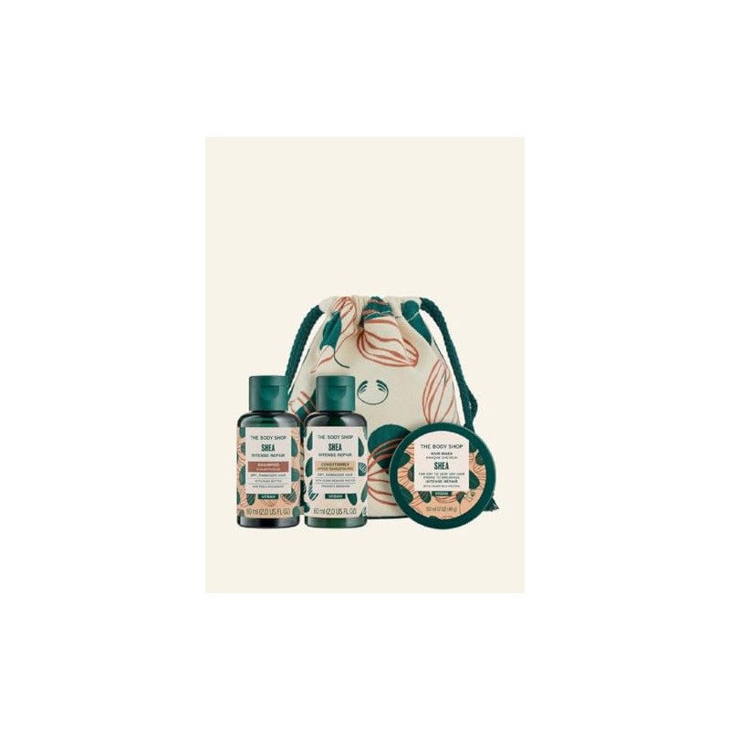The Body Shop Shea Shampoo, Conditioner Mini 60ml, Hair Scalp