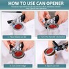 3-in-1 Versatile Can Opener – Heavy-Duty, Multi-Function Tool for Cans,