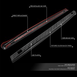 DNA MOTORING Pair of Stepside Bed Rail Caps w/Stake Holes Compatible with 07-13 Silverado/Sierra 1500 2500HD 6'6 Fleetside Beds,ZTL-Y-0312