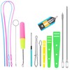 Drawstring Threader Tool,12 Pcs Loop Turner Drawstring Threader,Drawstring Threader for