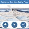 Double Hammock Pad and Pillow Set,78" x 55"Polyester Quilted Hammock