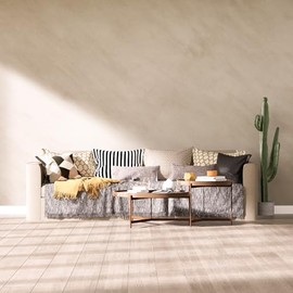 Bumoo Beige Limewash Peel and Stick Wallpaper 16" x 354"Concrete Cream and Ivory Contact Paper Self Adhesive Waterproof Matte Granite Wall Covering Vinyl Removable for Living Room Kitchen Bathroom Gym