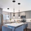 ykolupty Modern Pendant Lights for Kitchen lsland LED Dimmable Raindrop
