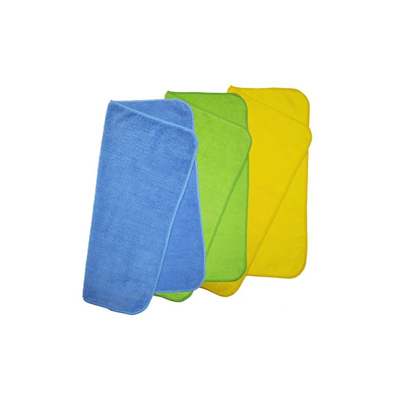 Polyte Toalla de Limpieza Microfibra Multiuso 300 gsm, 40.6x40.6 cm